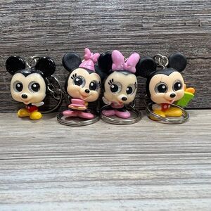 Disney Doorables Set of 4 handmade Keychains